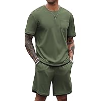 Amazon.com: COOFANDY Men's Tracksuit 2 Piece Short Sleeve Hoodie